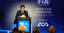 El presidente argentino, Javier Milei, y el presidente de la FIA, Mohammed Ben Sulayem, inauguran el Congreso Americano de la FIA en Buenos Aires